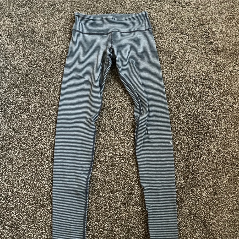 Striped Gray Leggings